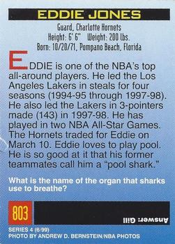 1999 Sports Illustrated for Kids #803 Eddie Jones Back