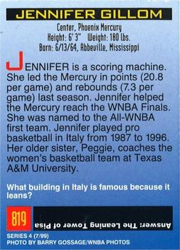 1999 Sports Illustrated for Kids #819 Jennifer Gillom Back