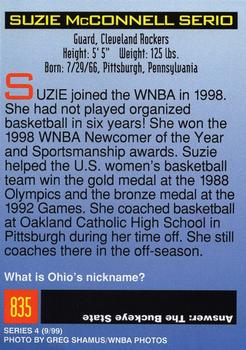 1999 Sports Illustrated for Kids #835 Suzie McConnell Serio Back