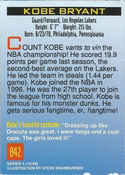 1999 Sports Illustrated for Kids #842 Kobe Bryant Back