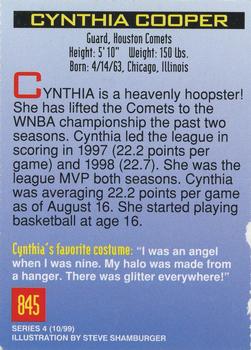 1999 Sports Illustrated for Kids #845 Cynthia Cooper Back