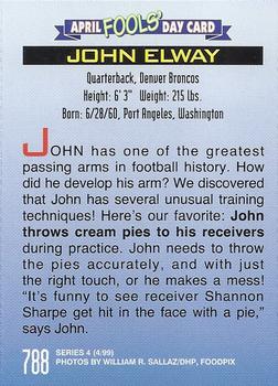 1999 Sports Illustrated for Kids #788 John Elway Back