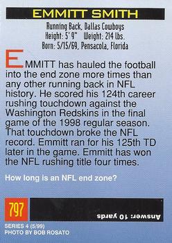 1999 Sports Illustrated for Kids #797 Emmitt Smith Back
