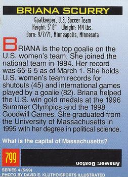 1999 Sports Illustrated for Kids #799 Briana Scurry Back