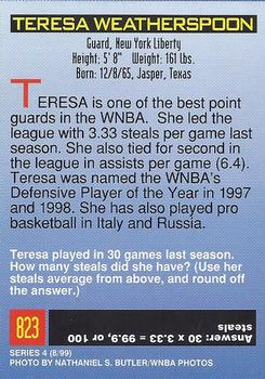 1999 Sports Illustrated for Kids #823 Teresa Weatherspoon Back