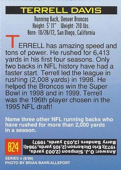 1999 Sports Illustrated for Kids #824 Terrell Davis Back