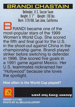 1999 Sports Illustrated for Kids #852 Brandi Chastain Back