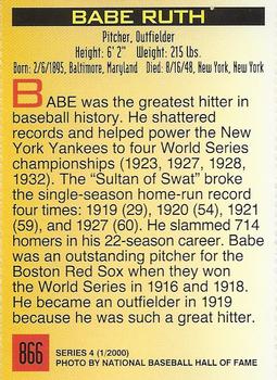 2000 Sports Illustrated for Kids I (Jan-Nov 2000) #866 Babe Ruth Back