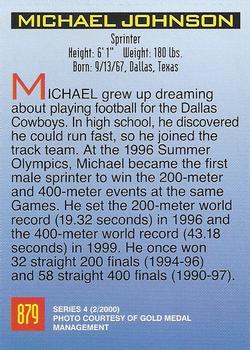 2000 Sports Illustrated for Kids I (Jan-Nov 2000) #879 Michael Johnson Back