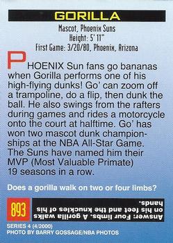 2000 Sports Illustrated for Kids I (Jan-Nov 2000) #893 Gorilla (Phoenix Suns) Back