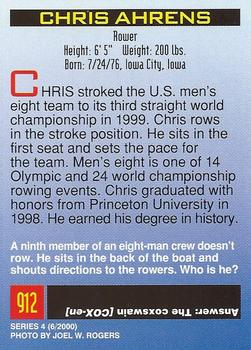 2000 Sports Illustrated for Kids I (Jan-Nov 2000) #912 Chris Ahrens Back