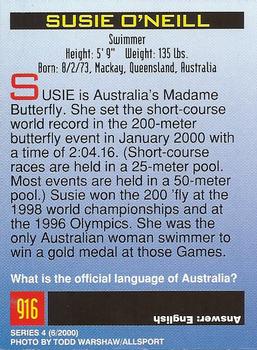 2000 Sports Illustrated for Kids I (Jan-Nov 2000) #916 Susie O'Neill Back