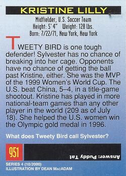 2000 Sports Illustrated for Kids I (Jan-Nov 2000) #951 Kristine Lilly Back