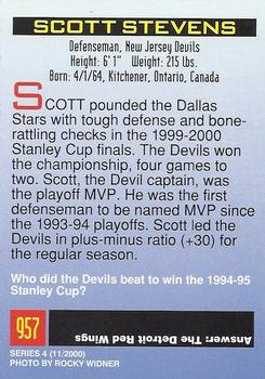 2000 Sports Illustrated for Kids I (Jan-Nov 2000) #957 Scott Stevens Back