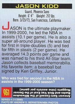 2000 Sports Illustrated for Kids I (Jan-Nov 2000) #961 Jason Kidd Back