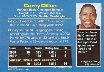 2002 Sports Illustrated for Kids #118 Corey Dillon Back