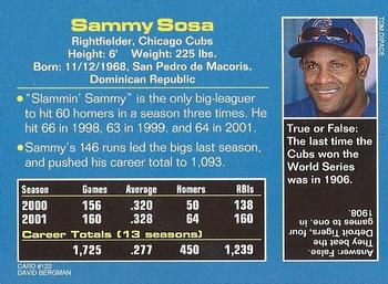 2002 Sports Illustrated for Kids #122 Sammy Sosa Back