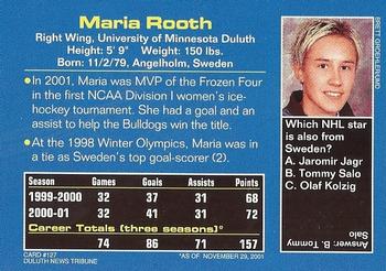 2002 Sports Illustrated for Kids #127 Maria Rooth Back