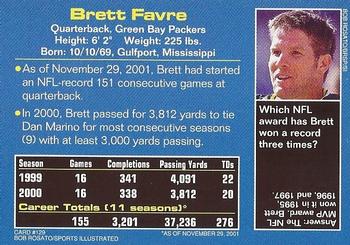 2002 Sports Illustrated for Kids #129 Brett Favre Back