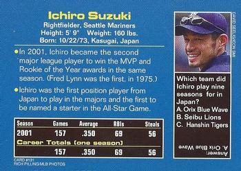 2002 Sports Illustrated for Kids #131 Ichiro Suzuki Back