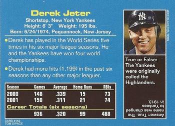 2002 Sports Illustrated for Kids #152 Derek Jeter Back