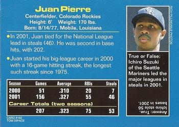 2002 Sports Illustrated for Kids #162 Juan Pierre Back
