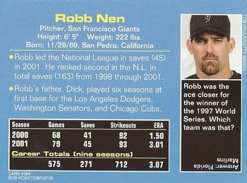 2002 Sports Illustrated for Kids #164 Robb Nen Back