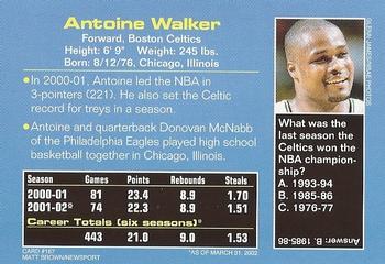 2002 Sports Illustrated for Kids #167 Antoine Walker Back