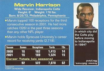 2002 Sports Illustrated for Kids #177 Marvin Harrison Back