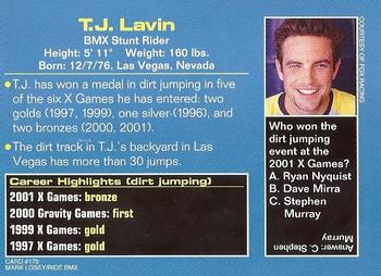 2002 Sports Illustrated for Kids #179 T.J. Lavin Back
