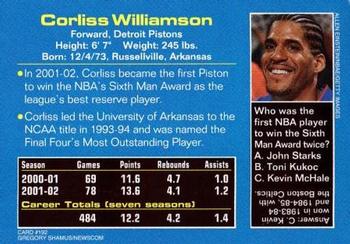 2002 Sports Illustrated for Kids #192 Corliss Williamson Back