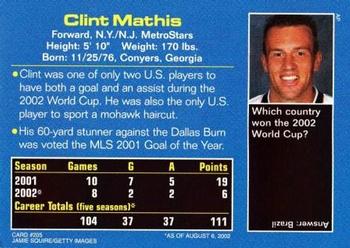 2002 Sports Illustrated for Kids #205 Clint Mathis Back