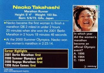 2002 Sports Illustrated for Kids #206 Naoko Takahashi Back