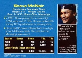 2002 Sports Illustrated for Kids #208 Steve McNair Back