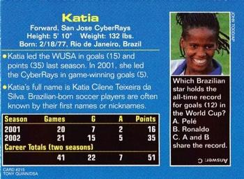2002 Sports Illustrated for Kids #215 Katia Back