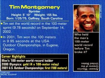 2003 Sports Illustrated for Kids #241 Tim Montgomery Back