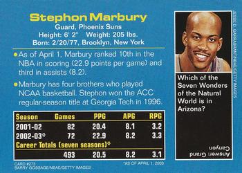 2003 Sports Illustrated for Kids #273 Stephon Marbury Back