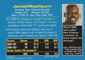 2003 Sports Illustrated for Kids #275 Jamal Mashburn Back
