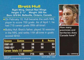 2003 Sports Illustrated for Kids #277 Brett Hull Back