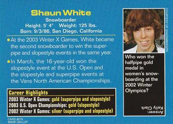 2003 Sports Illustrated for Kids #278 Shaun White Back