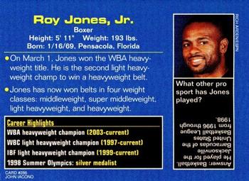 2003 Sports Illustrated for Kids #286 Roy Jones, Jr. Back