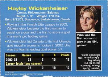 2003 Sports Illustrated for Kids #301 Hayley Wickenheiser Back