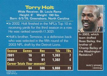 2003 Sports Illustrated for Kids #314 Torry Holt Back