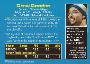 2003 Sports Illustrated for Kids #317 Drew Gooden Back