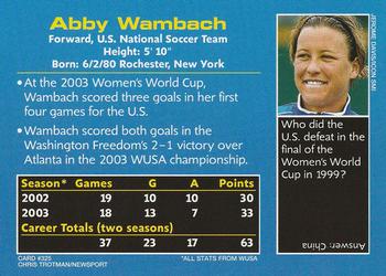 2003 Sports Illustrated for Kids #325 Abby Wambach Back