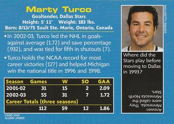 Marty Turco Hockey Goalie SI for Kids Sports Illustrated for Kids Card # 330