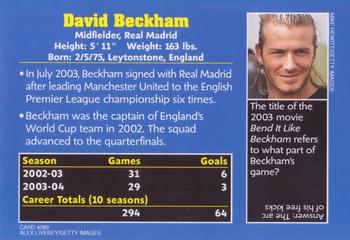 2004 Sports Illustrated for Kids #389 David Beckham Back