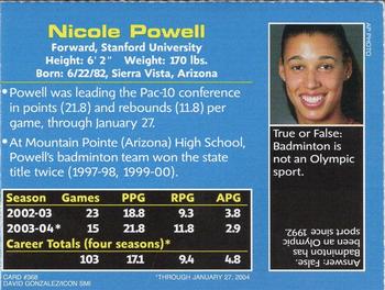 2004 Sports Illustrated for Kids #368 Nicole Powell Back