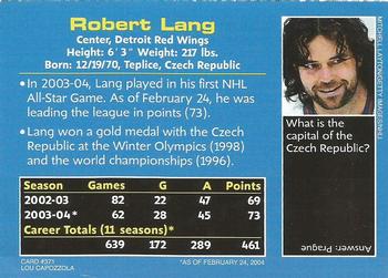2004 Sports Illustrated for Kids #371 Robert Lang Back