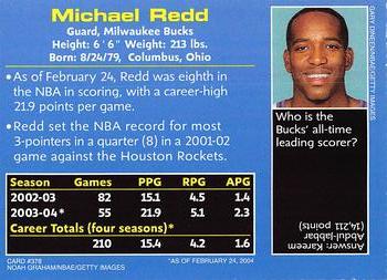 2004 Sports Illustrated for Kids #378 Michael Redd Back
